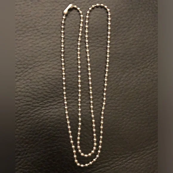 Silver Ball Chain 18” length new - Picture 2 of 2